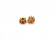 MR Slotcar MR4007R - Brass Pinion Gear - 7T - 4.5mm x 2.6mm - Inline/Sidewinder - pair