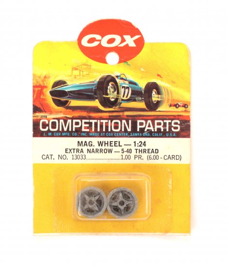Cox - COX-13033 - Lotus 30/40 Front Wheel, Extra Narrow, 5-40 Thread