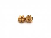 MR Slotcar MR4006R - Brass Pinion Gear - 6T - 4.5mm x 2.6mm - Inline/Sidewinder - pair