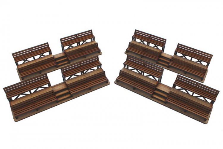 Magnetic Racing MRA014 - Mini Spectator Stands - set of 4