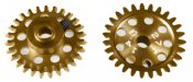 MR Slotcar MR6528 - Anglewinder Gear - 28T - 14.5mm diameter - Gold Ergal