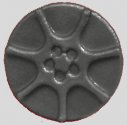 Sloting Plus SP40216009 - Universal Front Wheels - Press-on Plastic - 16 x 9mm - pair