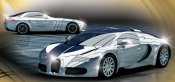 Scalextric C3169A - Hypercars Chrome Set - Bugatti Veyron + Mercedes-Benz SLR McLaren