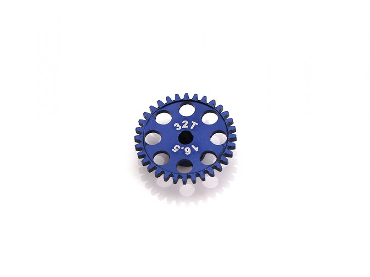 MR Slotcar MR6132R - Sidewinder Gear - 32T - 16.5mm diameter - Blue Ergal