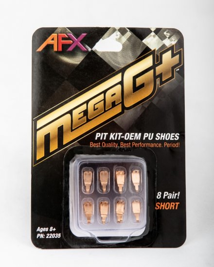 AFX 22035 - Mega G+ Pit Kit - Pick-Up Shoes for Short Chassis