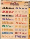 3324 1/32 scale vintage silver racing numbers