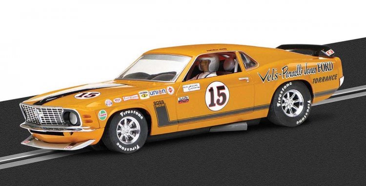 Scalextric C3651 - Ford Mustang Boss 302 #15 - Parnelli Jones - '70 Trans-Am Championship Winner