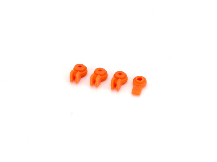 Black Arrow BANU02B - Motor Mount Nuts - Orange - pack of 4