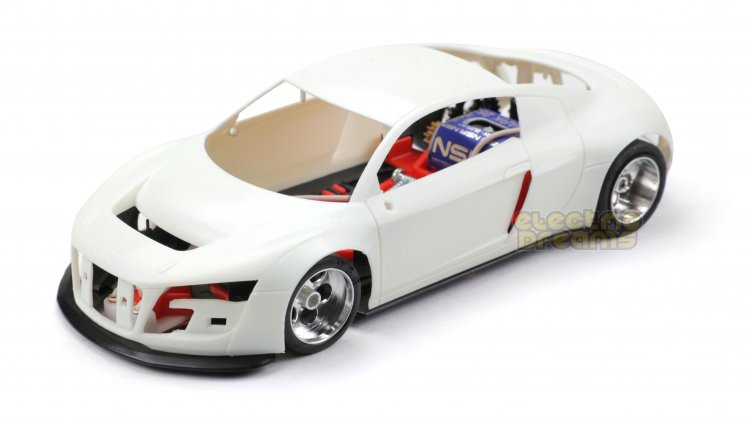 NSR 1097SW Audi R8 White Unpainted - Shark 25k motor