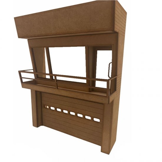 Magnetic Racing MRA023c - Modern Pit Building, Low Relief