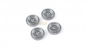 Team Slot T13015 - 13mm Pro Wheel Inserts - Gotti 5T - Rears - Silver - pack of 4