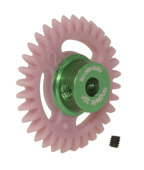 Scaleauto SC-1172BR - 32T Polyamide Anglewinder Gear - Reverse - 18mm diameter - for 3/32" axles