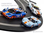Scalextric C4109A - ROFGO Collection Gulf Triple Pack - Ford GT40, McLaren, Aston Martin