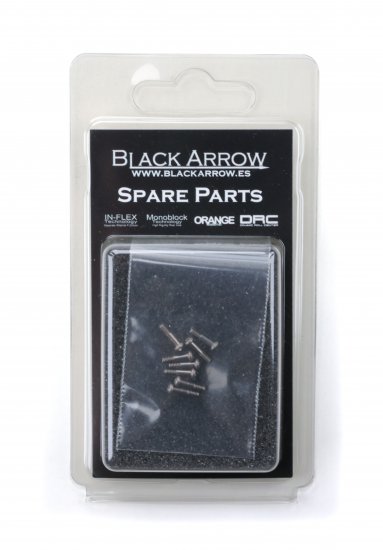 Black Arrow BASC01A - Body-mounting Screws, Titanium, M2.2 x 8mm T6