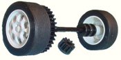 Sloting Plus SP40216009 - Universal Front Wheels - Press-on Plastic - 16 x 9mm - pair