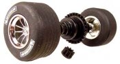 Sloting Plus SP40216009 - Universal Front Wheels - Press-on Plastic - 16 x 9mm - pair
