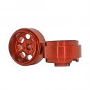 Staffs 167 - Orange Alloy Wheels - Classic Deep Dish - 15.8 x 8.5mm - pair