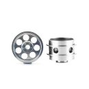 Staffs 263 - Silver Alloy Wheels - Radical - 16.9 x 10mm - Air System - Drilled - pair