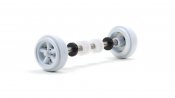 Pioneer AA200363 - Front Axle Assembly, for Mustang, White Wheels