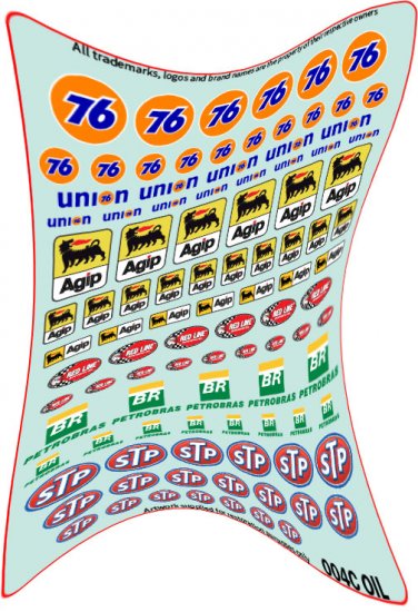 CGSCD004C - Waterslide Decals - Oil C