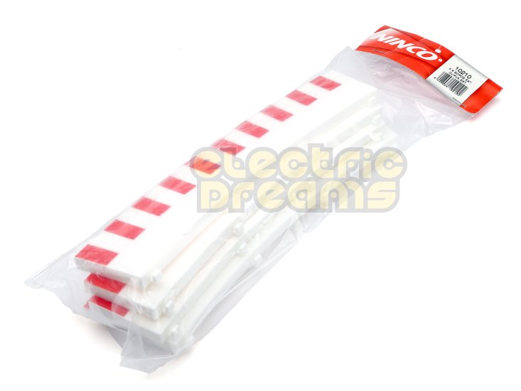 Ninco 10210 Outside Border for R3 Curves, Red/White, 6 pieces