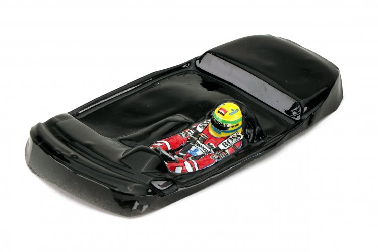 Interlagos Miniatures IM01L32 - Painted Black Lexan Driver - Ayrton Senna - McLaren - 1/32nd scale