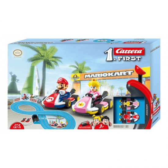 Carrera FIRST 63024 MARIO KART MARIO V. PEACH 1 50 scale race set 63024 39.99 Electric Dreams New and Vintage Slot Cars New and Vintage Slot Cars