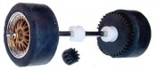 Sloting Plus SP40216009 - Universal Front Wheels - Press-on Plastic - 16 x 9mm - pair