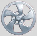 Sloting Plus SP40216009 - Universal Front Wheels - Press-on Plastic - 16 x 9mm - pair