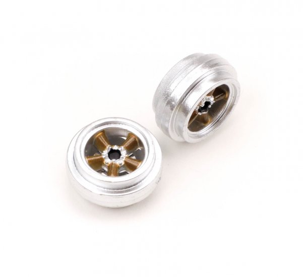 Pioneer WH201246 - American Racing Wheels, Rears, silver w/ gold spokes, pair
