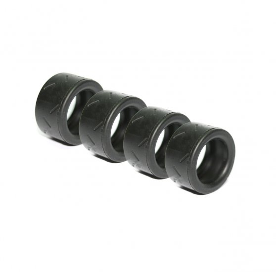 Sloting Plus SPM28A - Patterned Slick Tires - 19 x 9mm - pack of 4