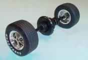 Sloting Plus SP40216009 - Universal Front Wheels - Press-on Plastic - 16 x 9mm - pair
