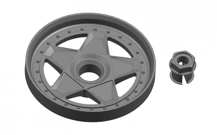 CG Slotcars CGWI1704 - Wheel Inserts - for 17" wheels - F40 Speedline w/ Centerlock