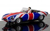 Scalextric C3878 Jaguar E-Type Union Jack