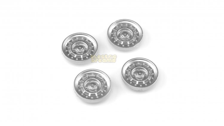 Team Slot T17002 - 17mm Pro Wheel Inserts - Gotti 75BA - Fronts - Silver - pack of 4