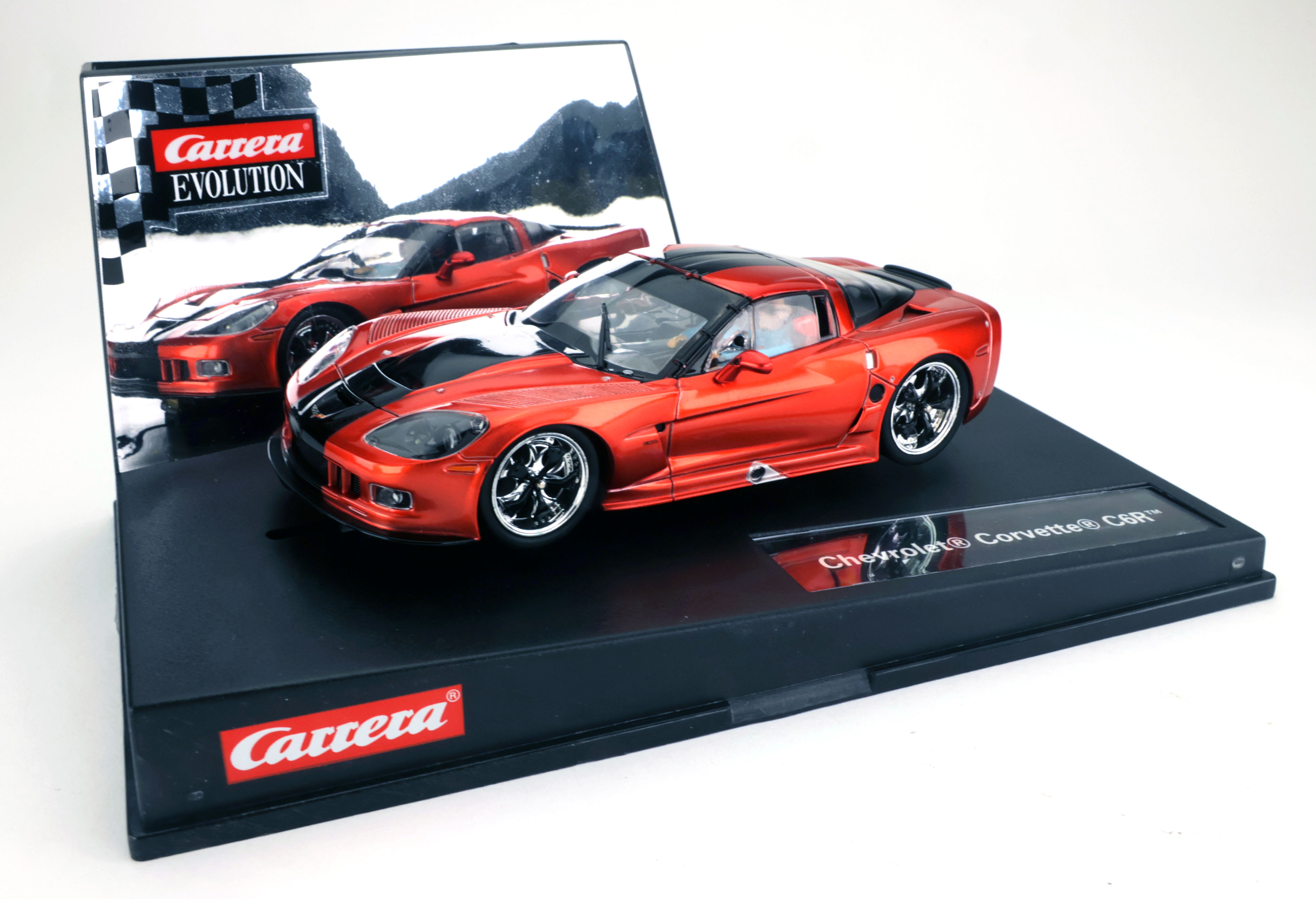Carrera 27174 Corvette C6 custom road car with spinner wheels (C)
