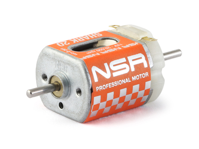 NSR 3040IS - Shark Short Can Motor - 20,000 RPM - with Wires & IL Pinion (for Scalex/Slot.it)