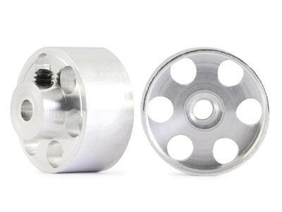 NSR 5011 - Front Aluminum Wheels - 17 x 8mm - for Sponge Tires - for 3mm axles - pair