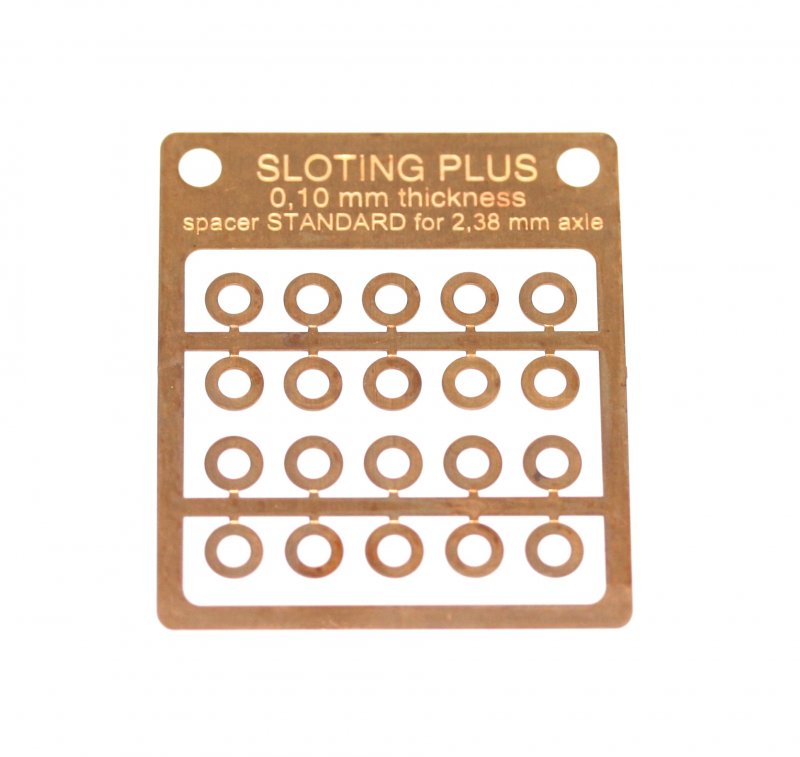 Sloting Plus SP062111 - Bronze Spacers - 0.10mm / 0.004" - 4.35mm diameter - pack of 20