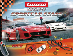 Carrera 62205 GO! Sports Car Stars race set 1/43 scale