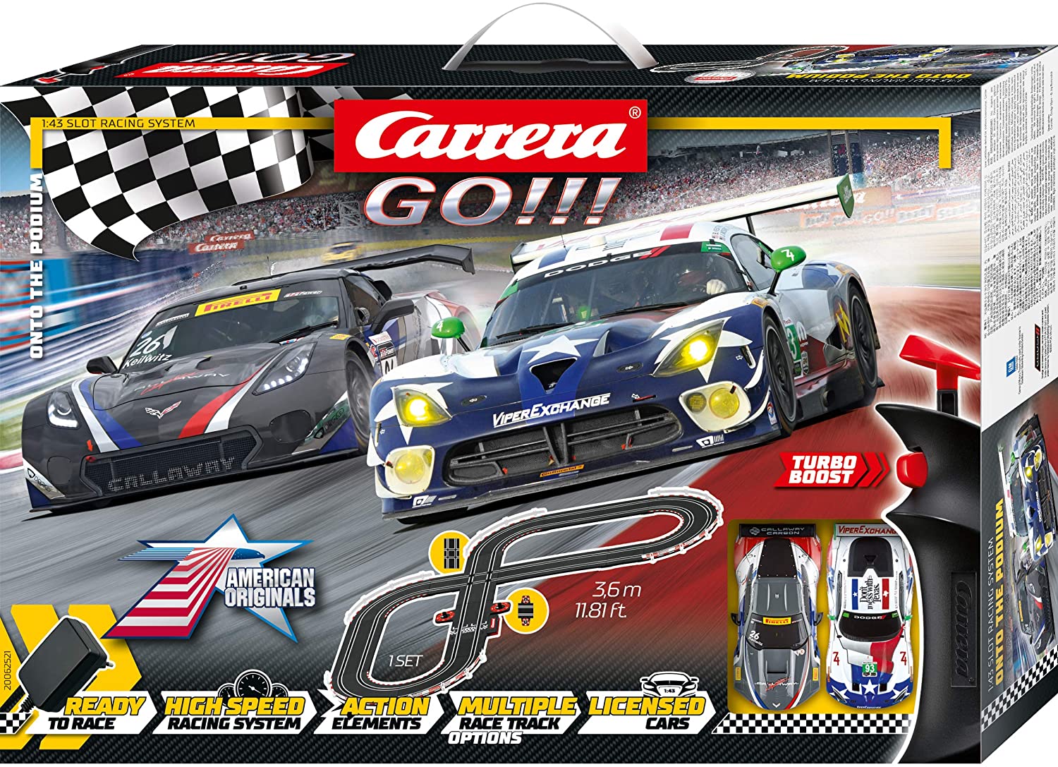 Carrera GO! 62521 - ONTO THE PODIUM - 1/43 scale race set