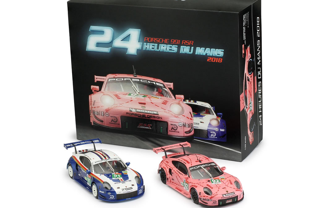 Scaleauto Home Series SC-6253PACK - Porsche P991.2 GT3 RSR #91 & #92 TWIN PACK - '18 Le Mans