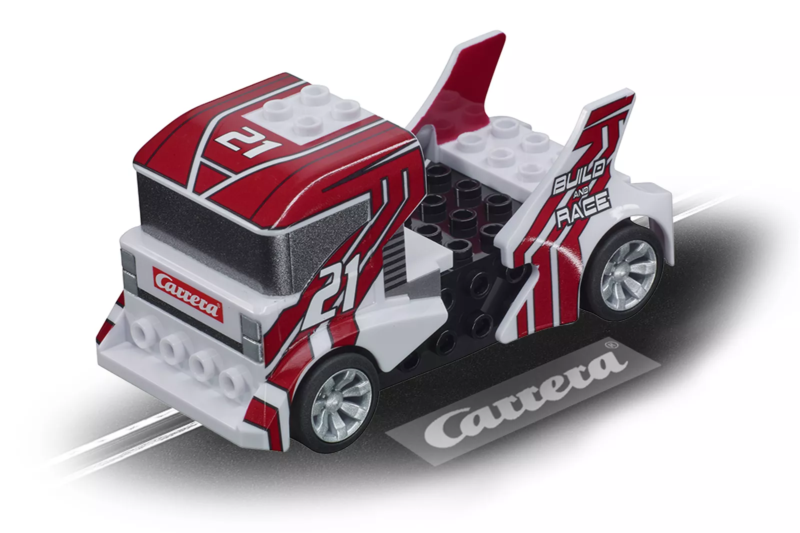 Carrera GO! 64191 - Build 'N Race - Race Truck in White - 1/43 scale