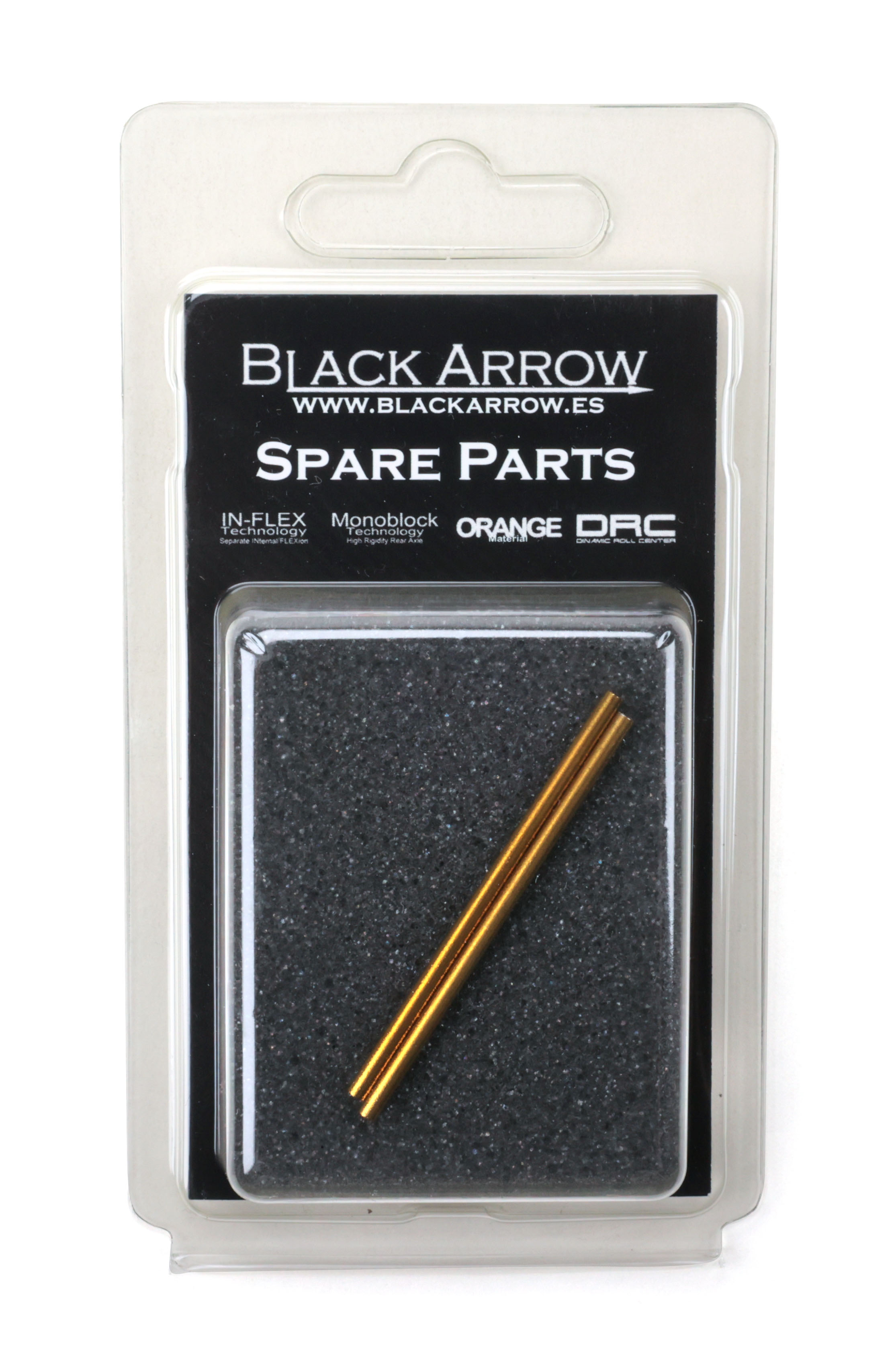 Black Arrow BAAX55B - Steel Axle - 55mm - with Golden Treatment - pair