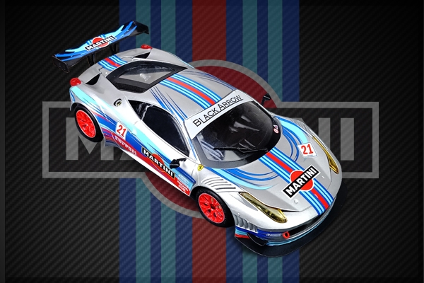 Black Arrow BACMKITAO - Ferrari 488 GT3 Italia - Martini #21 Silver - KIT