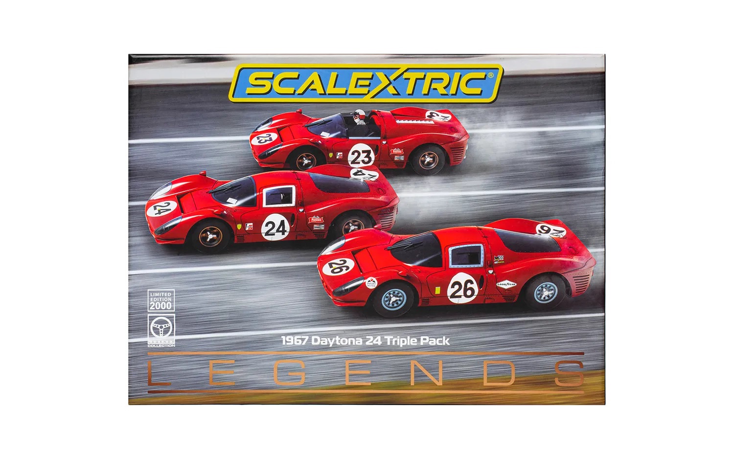 Scalextric C4391A - '67 Daytona 24h - TRIPLE PACK