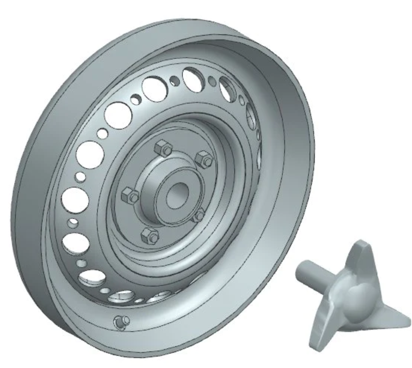 CG Slotcars CGWI1520 - Wheel Inserts - for 15" wheels - Jaguar Dunlop