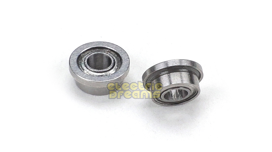 Electric Dreams EDL012 - 3/32 Single Flanged Ball Bearings - pair - ABEC-1