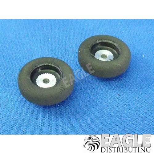 JK Products JK8746PF - Plastic Front Wheels w/ Foam Tires - 0.750 x 0.225 x 3/32"