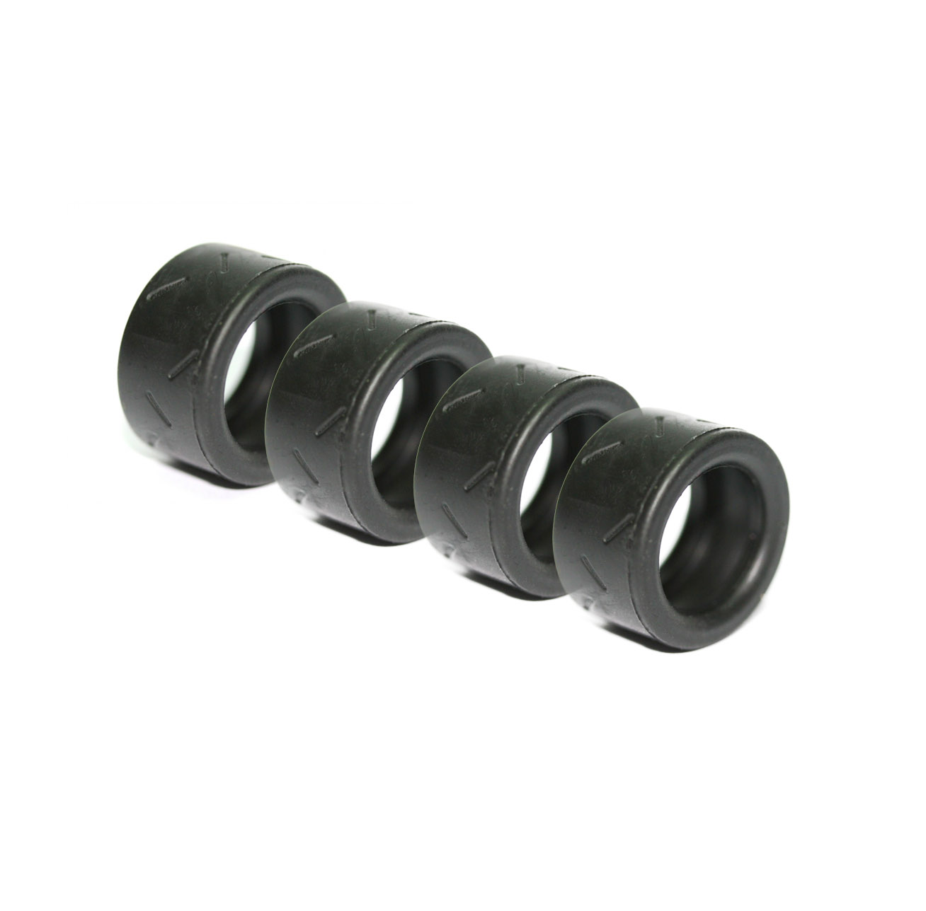 Sloting Plus SPM28A - Patterned Slick Tires - 19 x 9mm - pack of 4